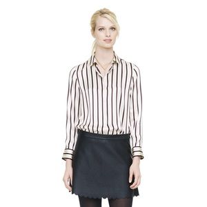 ♥️SALE♥️Club Monaco Remi Striped Silk Shirt -XS